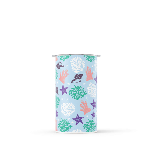 Blue Nautical 340ml Reusable Coffee Cup By Hydronair