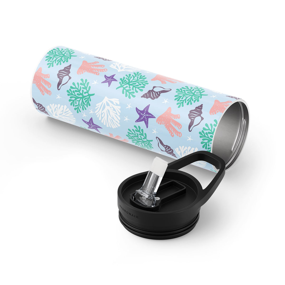 Blue Nautical 560ml Reusable Bottle By Hydronair