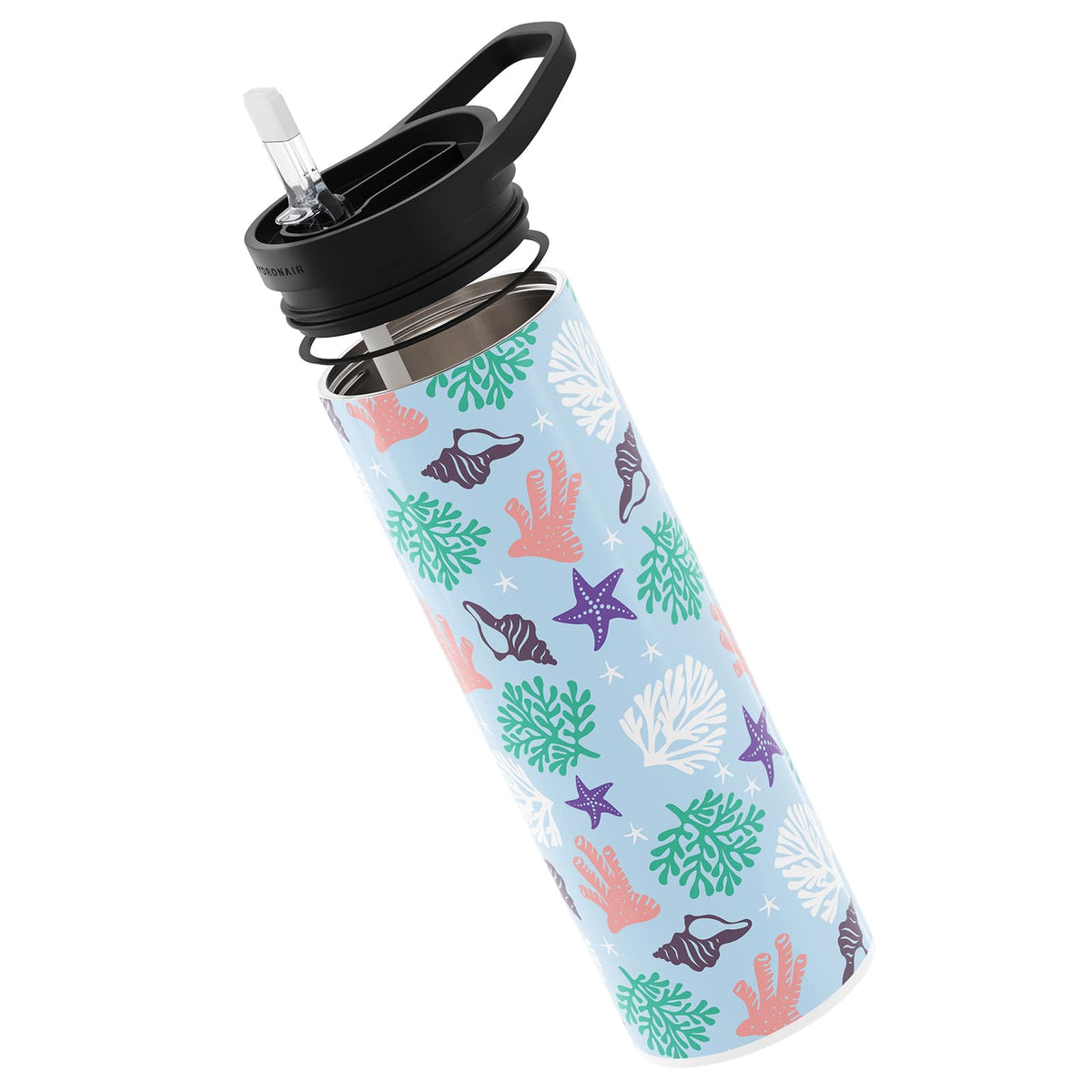 Blue Nautical 560ml Reusable Bottle By Hydronair