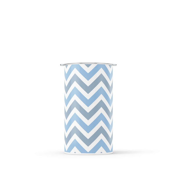 Blue Patterned Double Walled 12oz Cup