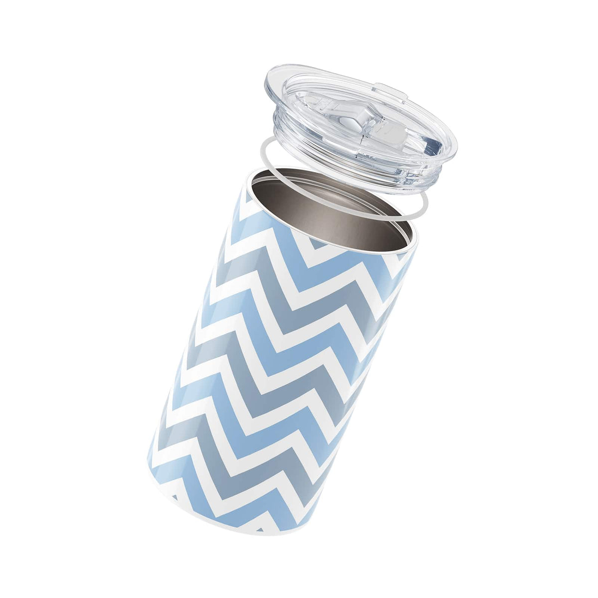 Blue Patterned Insulated 12oz Cup