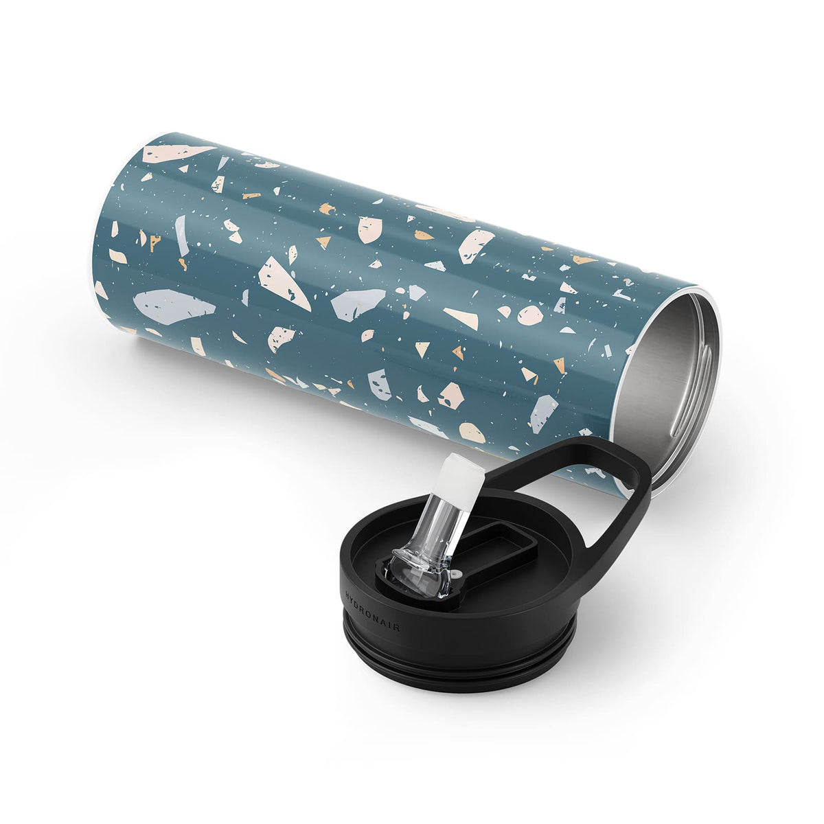 Blue Terrazzo 560ml Bottle By Hydronair