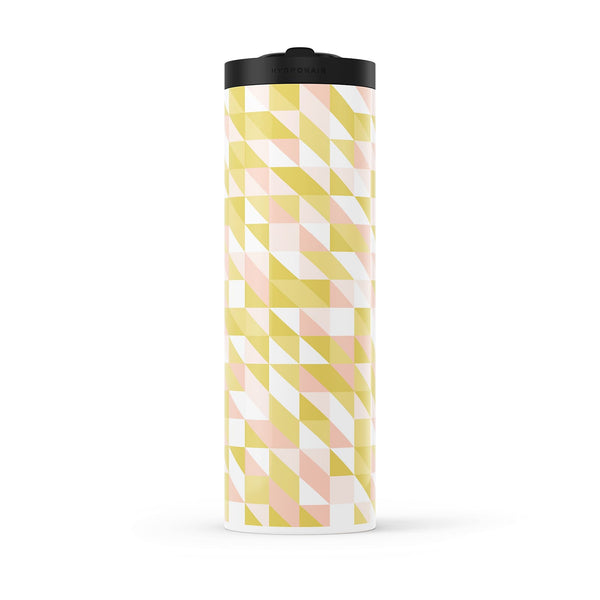Bright Gold Geometric 560ml Water Bottle By Hydronair