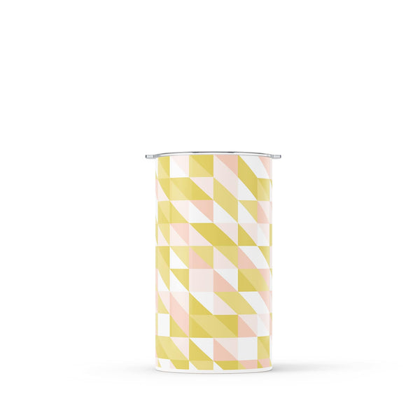 Bright Gold Geometric 340ml Reusable Coffee Cup By Hydronair 