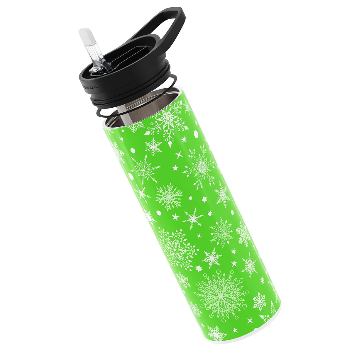 Bright Green Winter 560ml Reusable Bottle By Hydronair