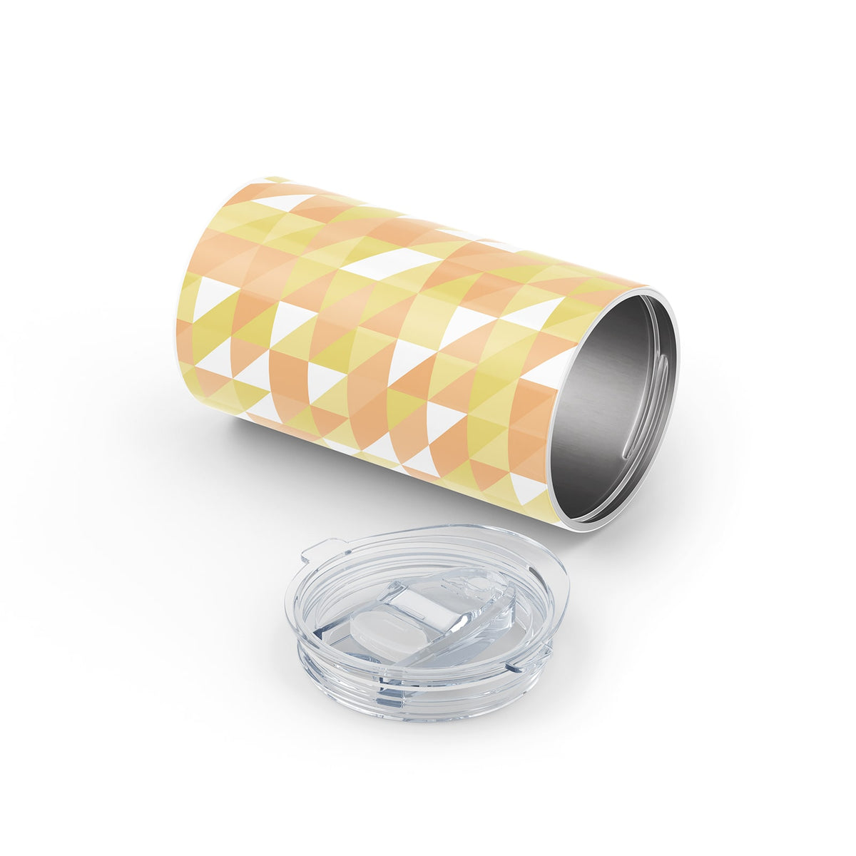 Bright Orange Geometric 340ml Reusable Cup By Hydronair 