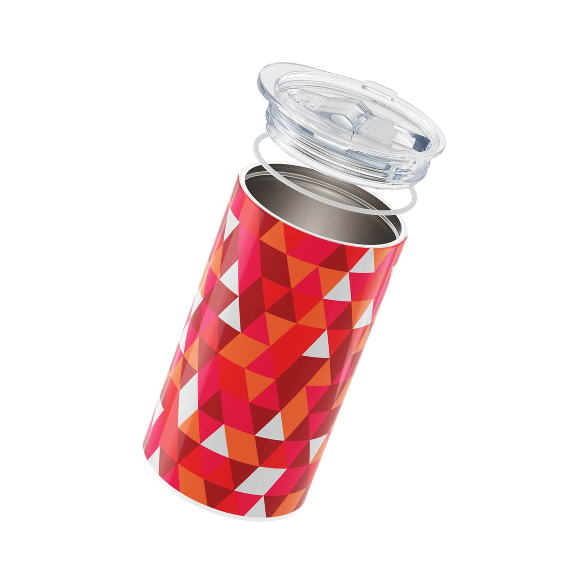 Bright Red Geometric 340ml Coffee Cup By Hydronair 