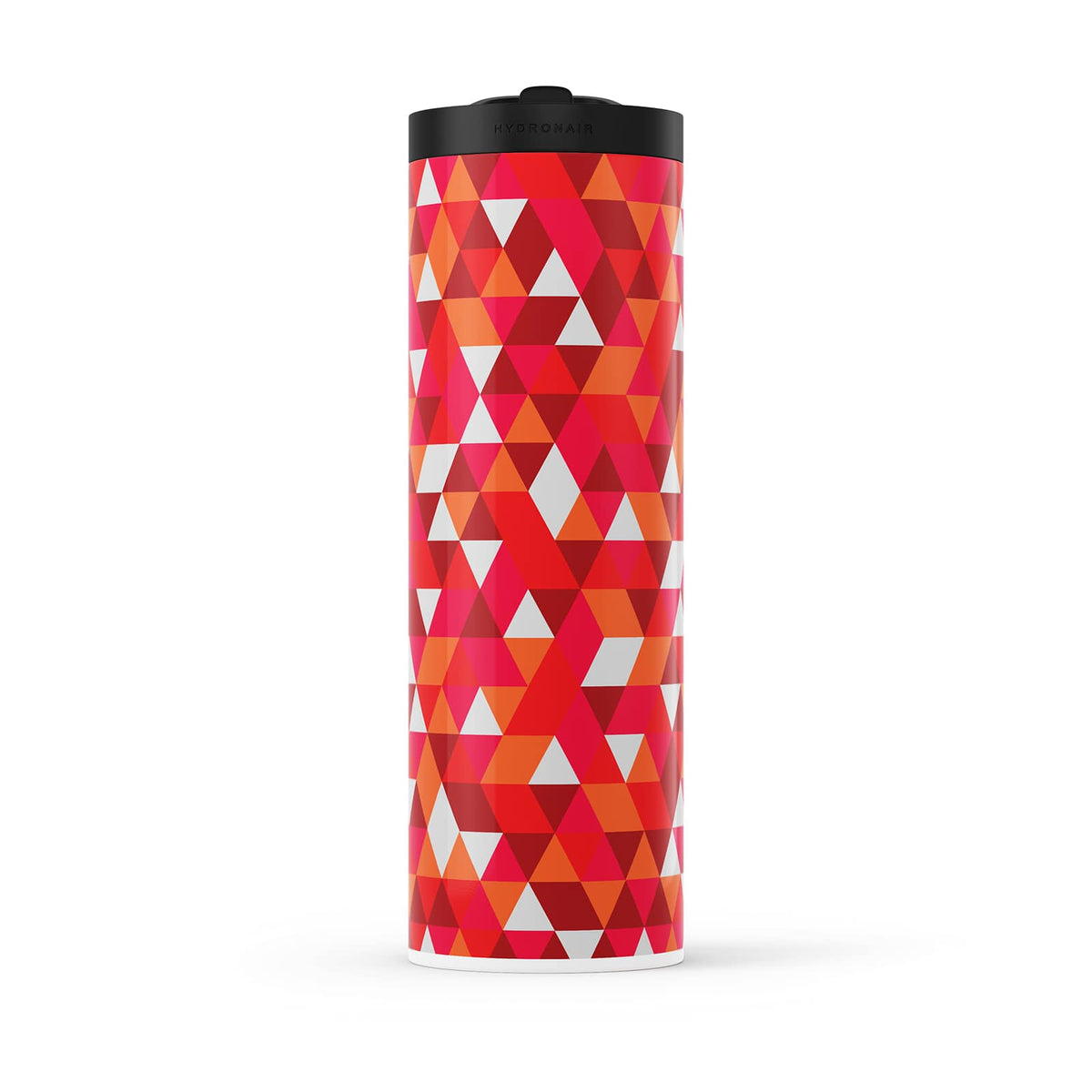 Bright Red Geometric 560ml Water Bottle By Hydronair