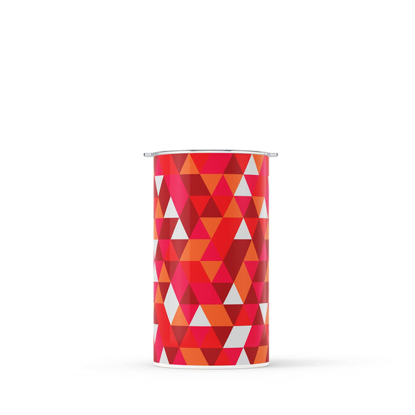 Bright Red Geometric 340ml Reusable Coffee Cup By Hydronair 