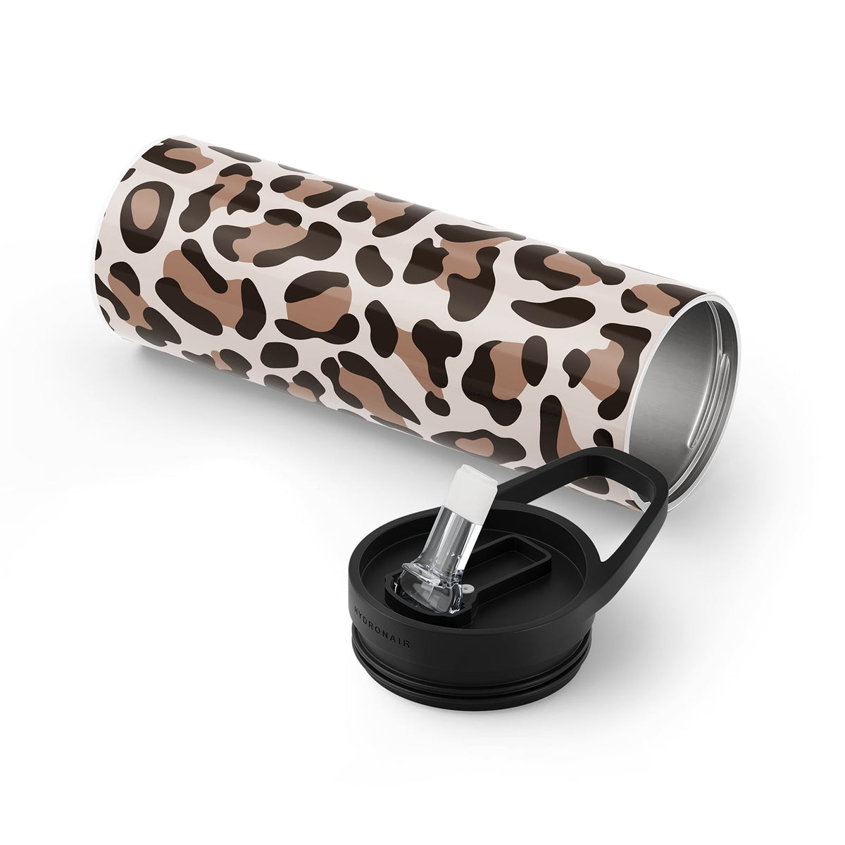 Brown Animal Print 560ml Bottle By Hydronair