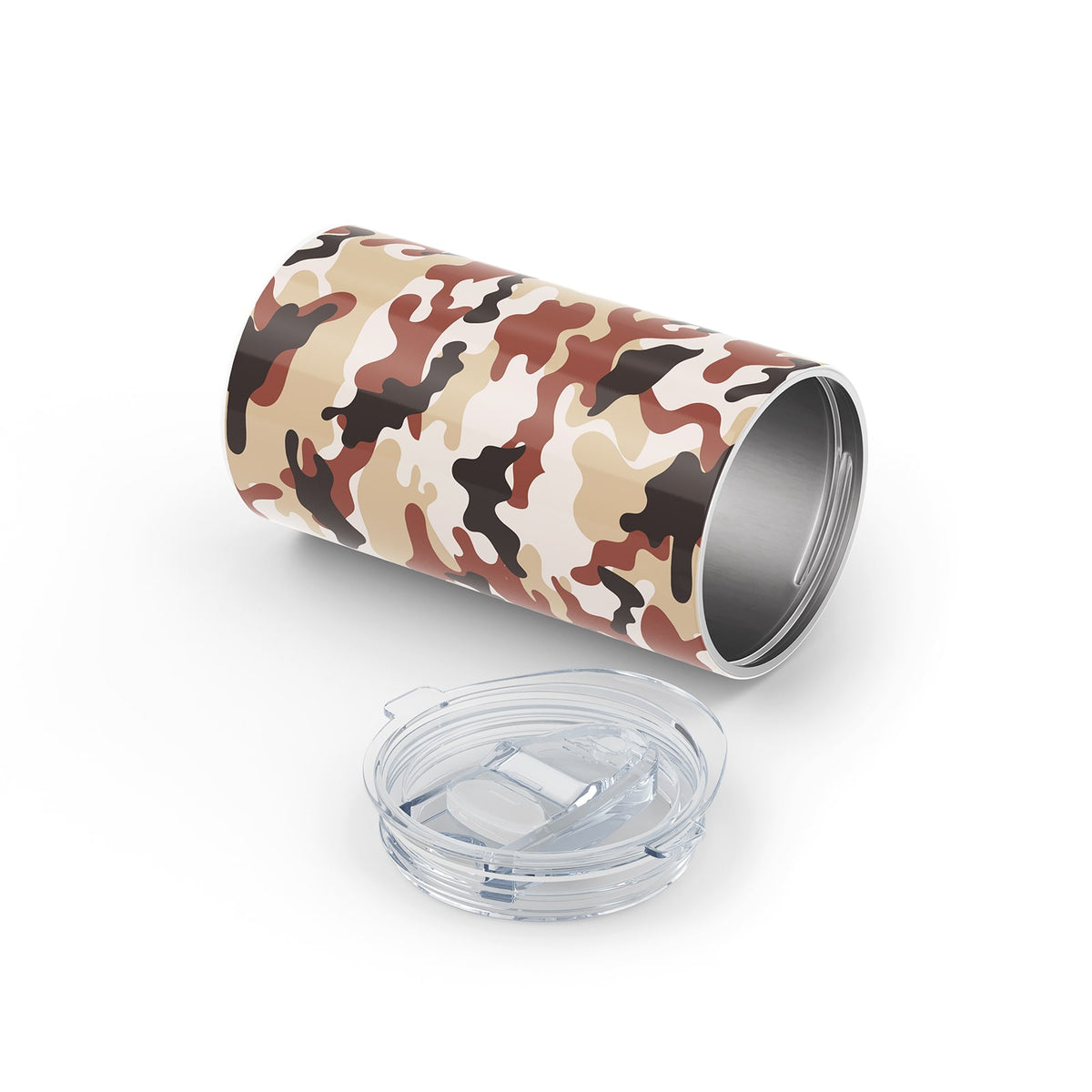 Brown Camo Metal 12oz Tumbler