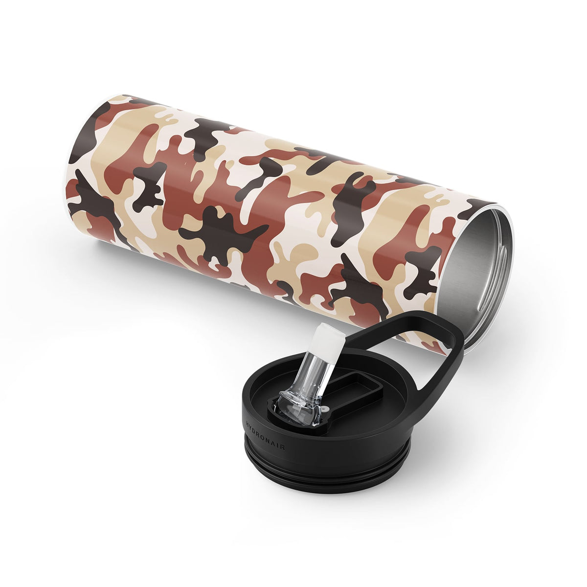 Brown Camo Metal 20oz Tumbler