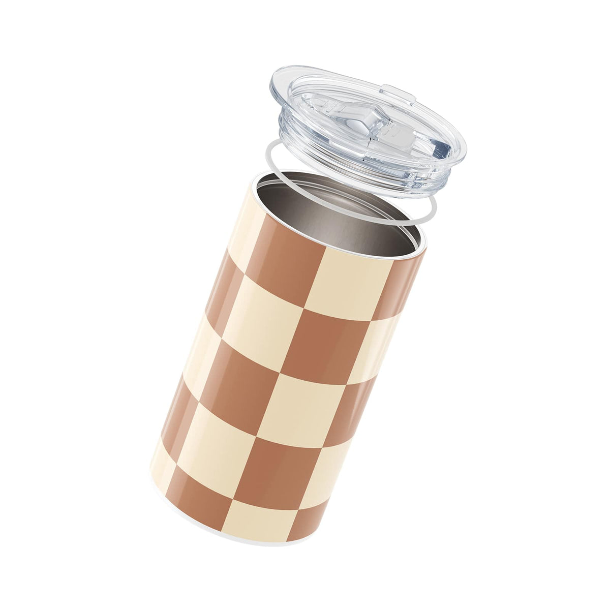 Brown Checkered 340ml Coffee Cup By Hydronair 