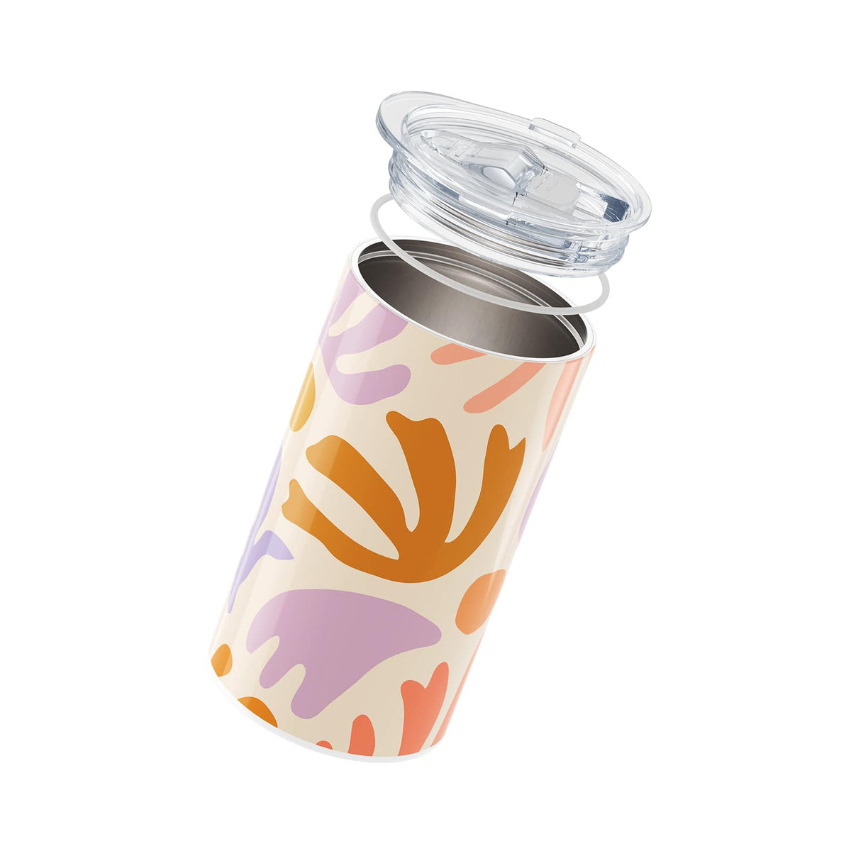 Brown Floral Spring 340ml Coffee Cup By Hydronair 