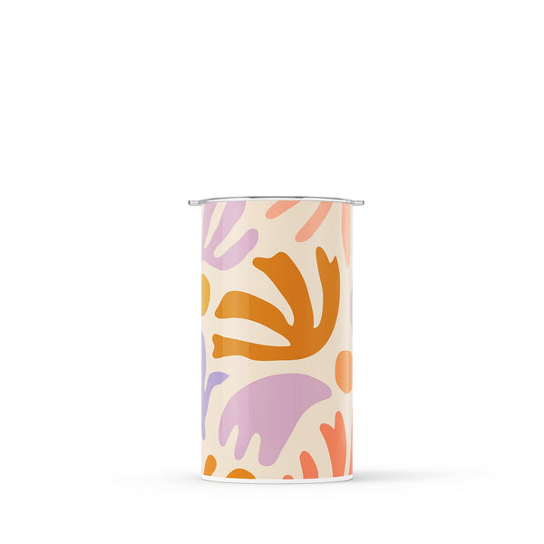 Brown Floral Spring 340ml Reusable Coffee Cup By Hydronair 