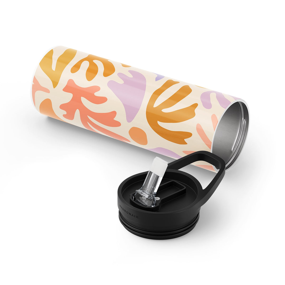 Brown Floral Spring 560ml Bottle By Hydronair
