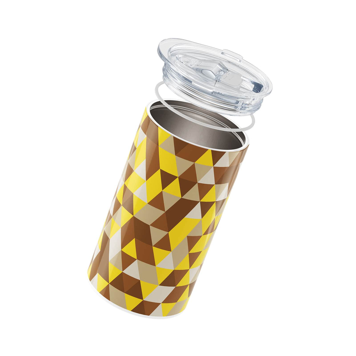 Brown Geometric 340ml Coffee Cup By Hydronair 