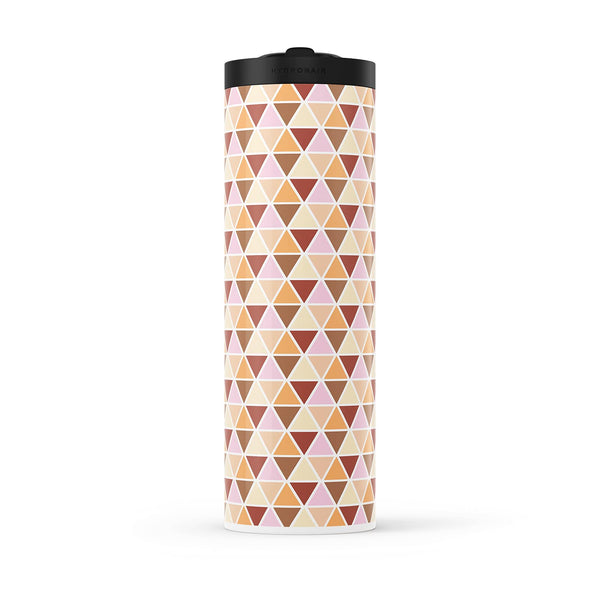 Brown Geometric 560ml Water Bottle By Hydronair