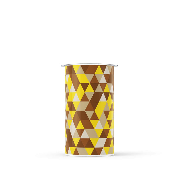 Brown Geometric 340ml Reusable Coffee Cup By Hydronair 