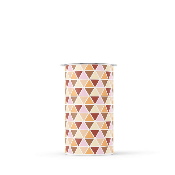 Brown Geometric 340ml Reusable Coffee Cup By Hydronair 
