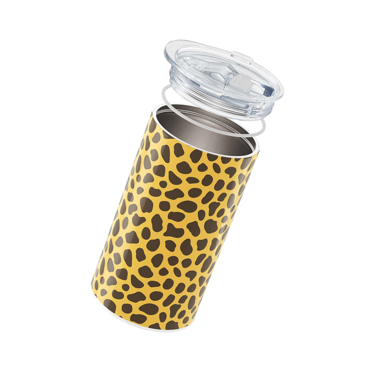 Brown Leopard Print 340ml Coffee Cup By Hydronair 