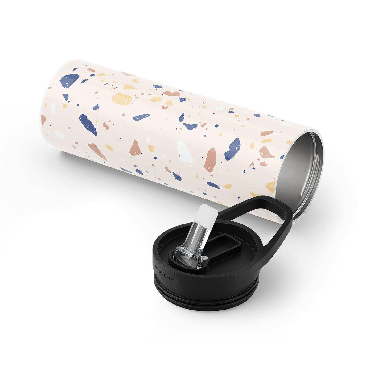 Brown Terrazzo 560ml Bottle By Hydronair