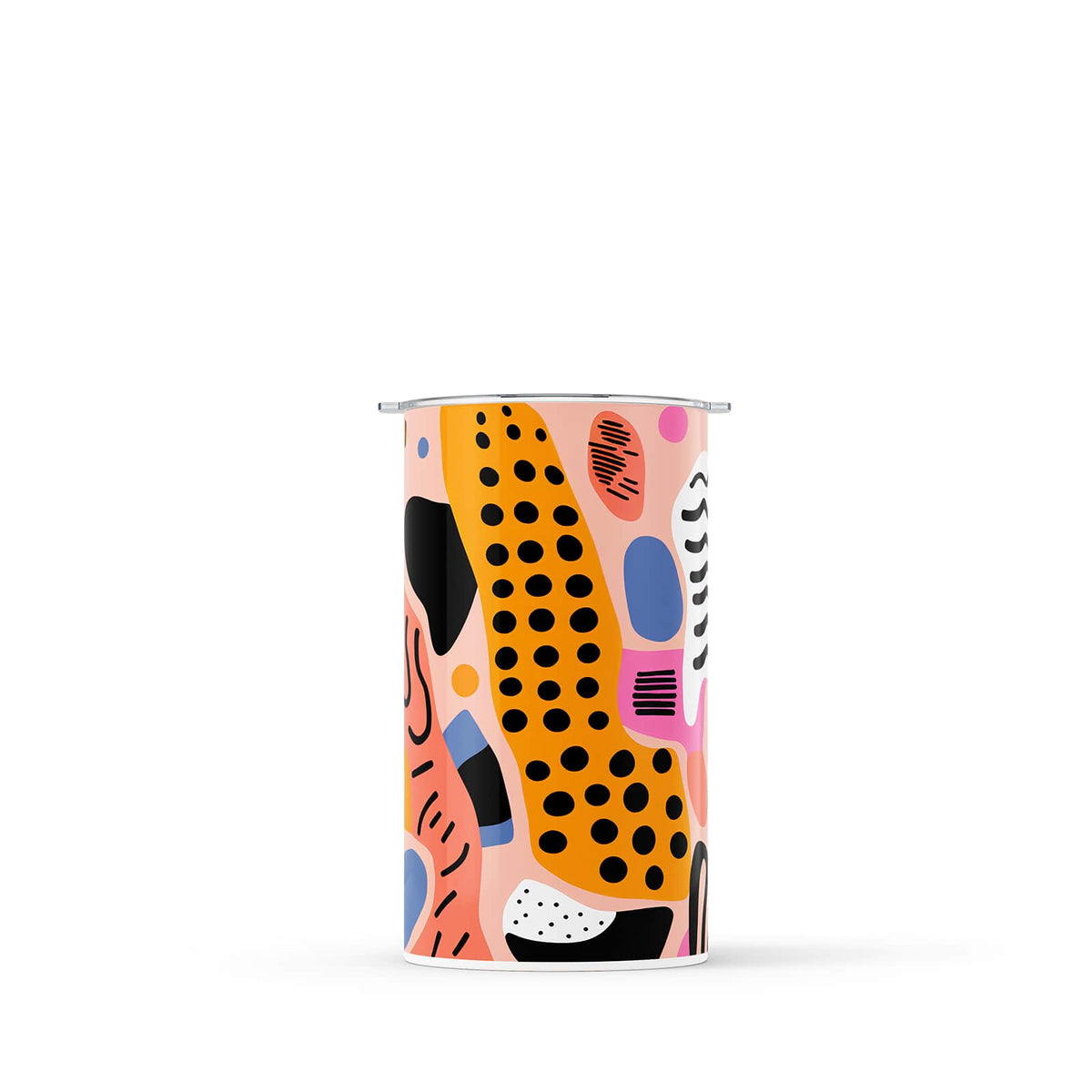 Burnt Orange Abstract 340ml Reusable Coffee Cup By Hydronair 