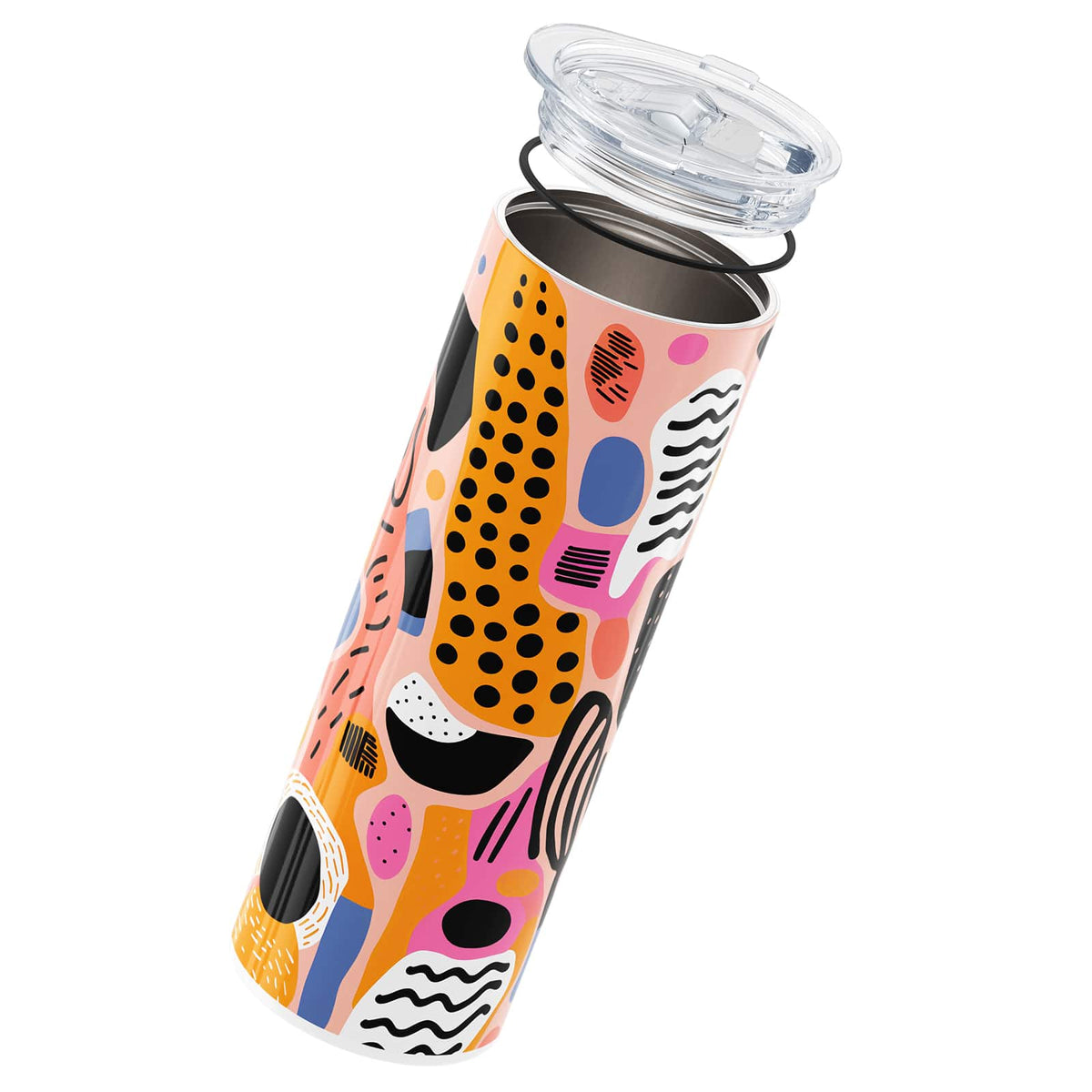 Burnt Orange Abstract 560ml Cup By Hydronair 