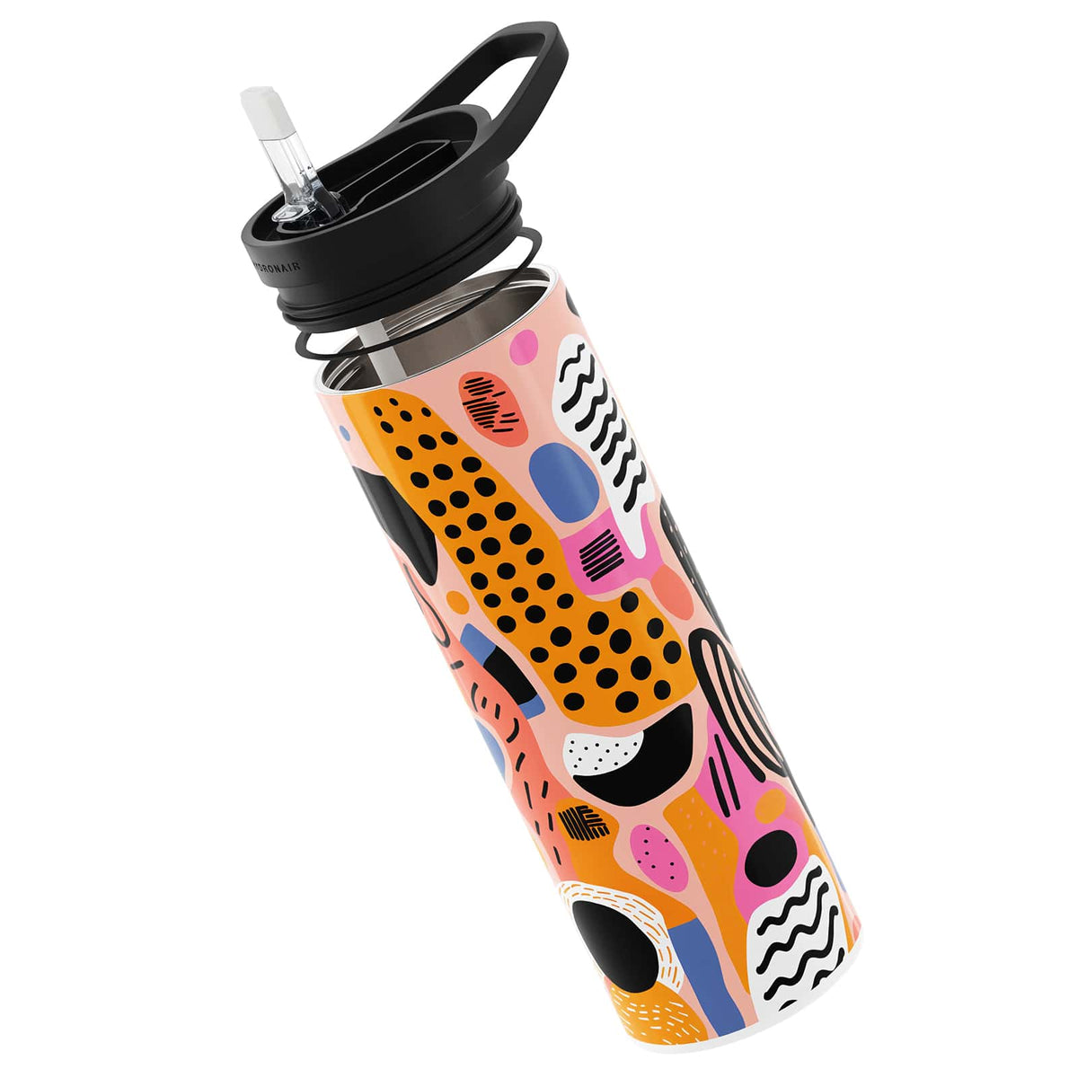 Burnt Orange Abstract 560ml Reusable Bottle By Hydronair