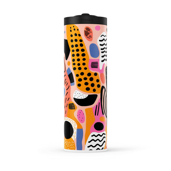 Burnt Orange Abstract 560ml Water Bottle By Hydronair