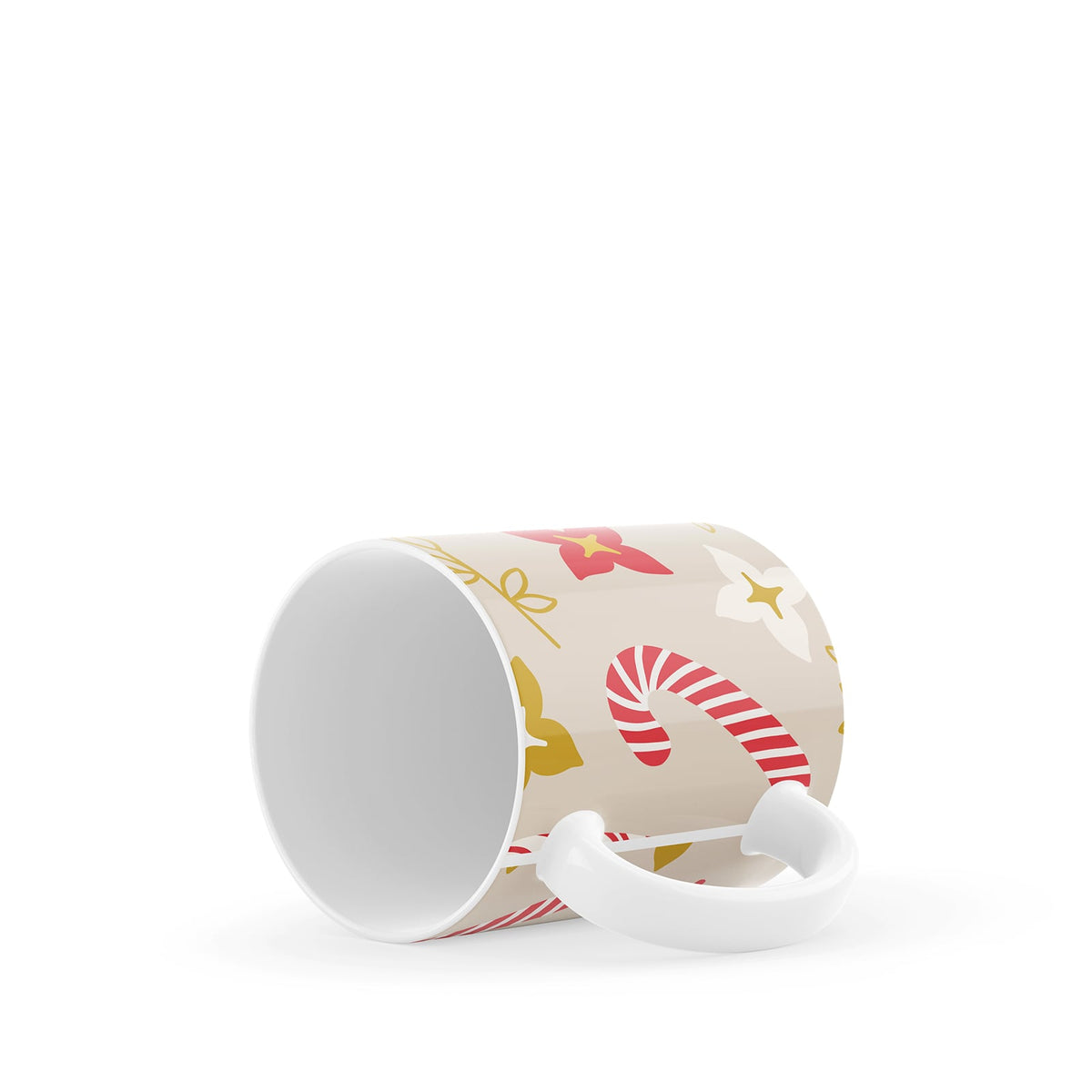 Candy Cane Ceramic  Mug