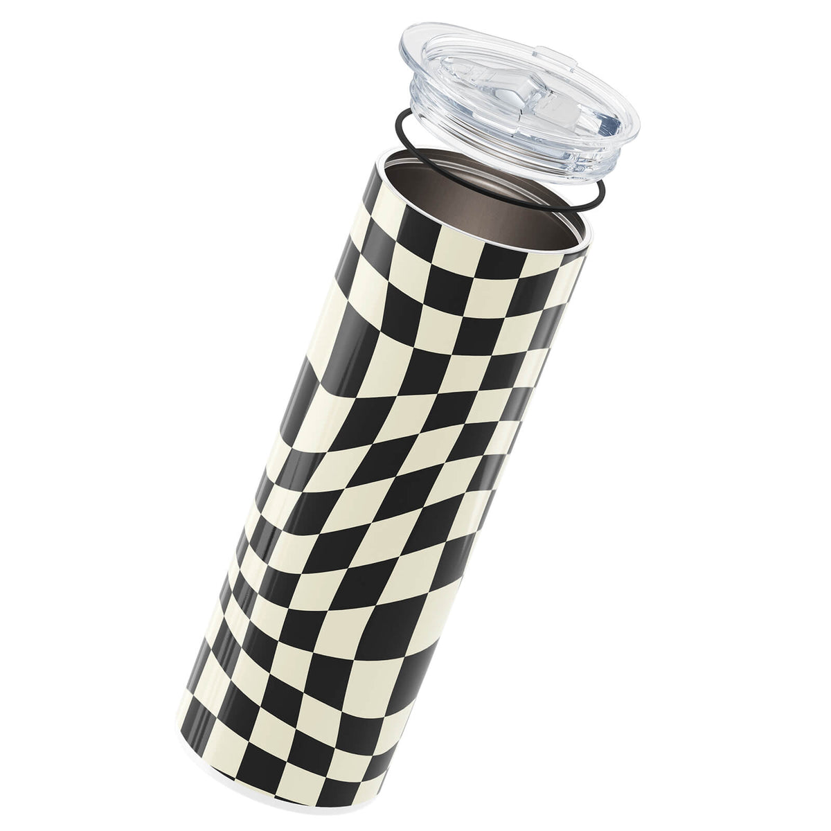 Checkered Black Insulated 20oz Cup