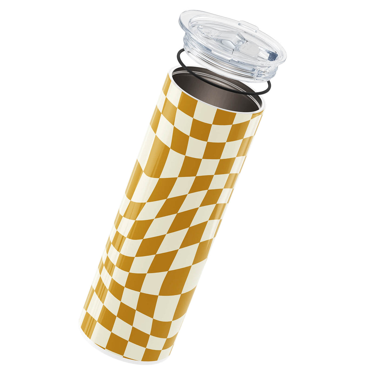 Checkered Brown Insulated 20oz Cup