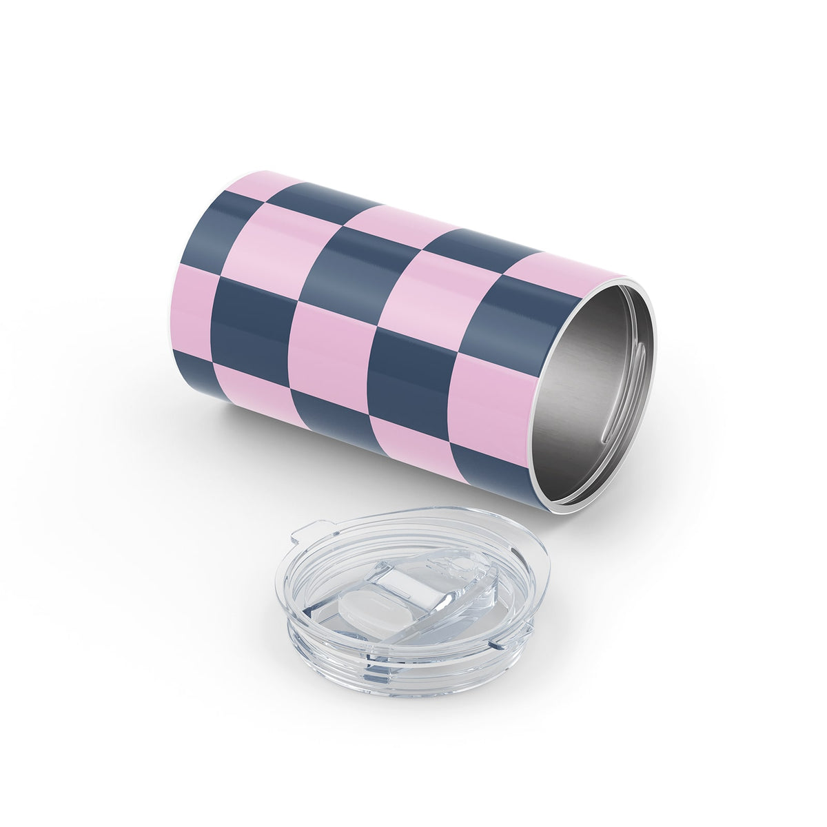 Checkered Metal 12oz Tumbler