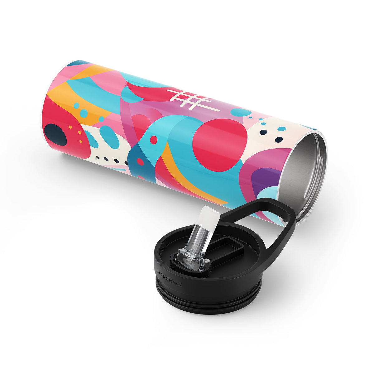 Colourful Abstract 560ml Bottle By Hydronair