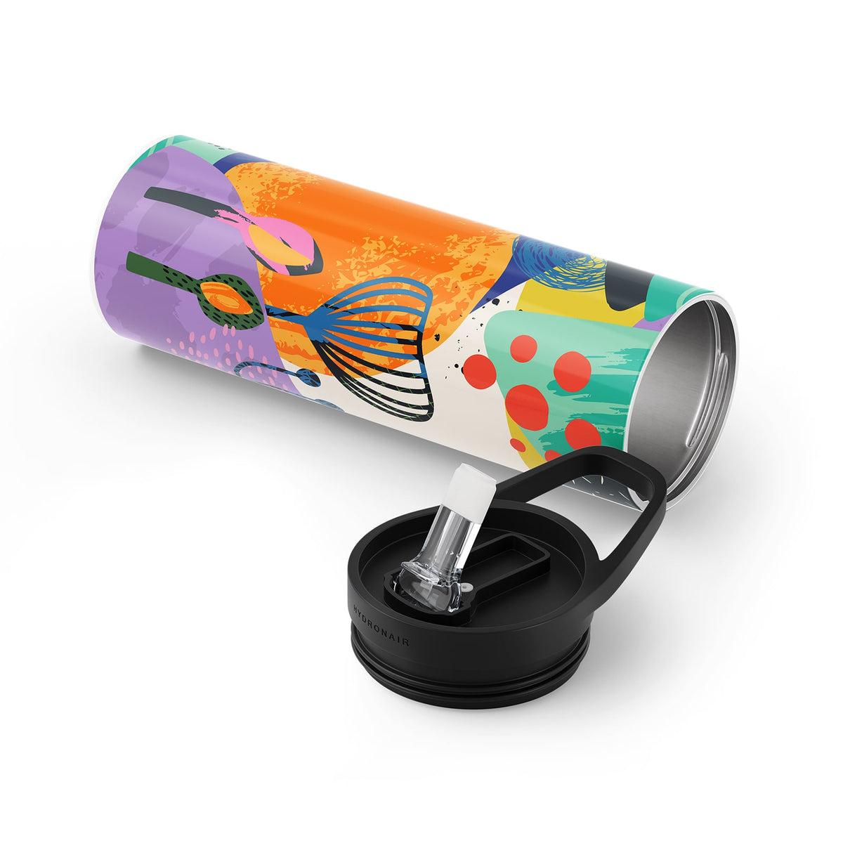 Colourful Abstract 560ml Bottle By Hydronair