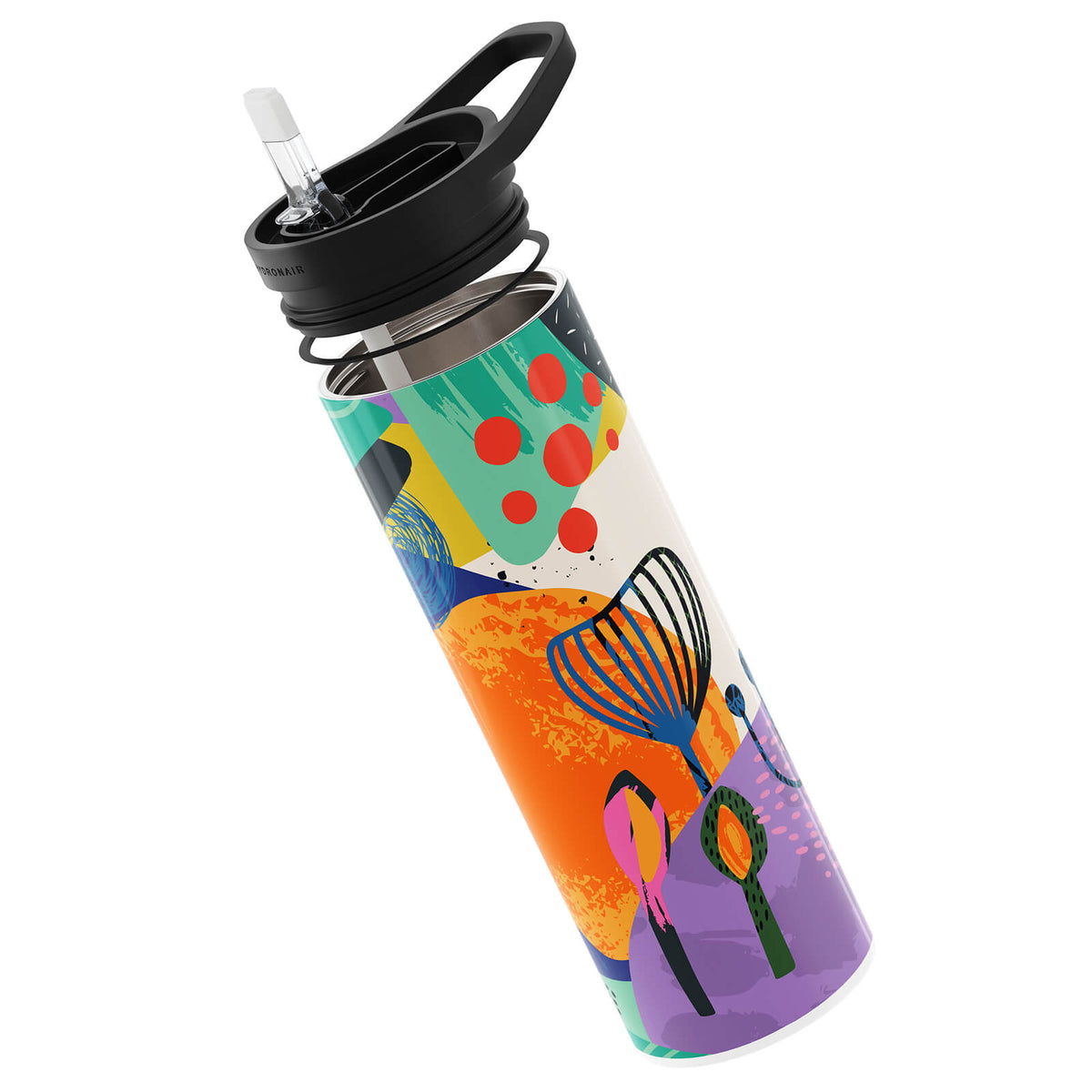 Colourful Abstract 560ml Reusable Bottle By Hydronair