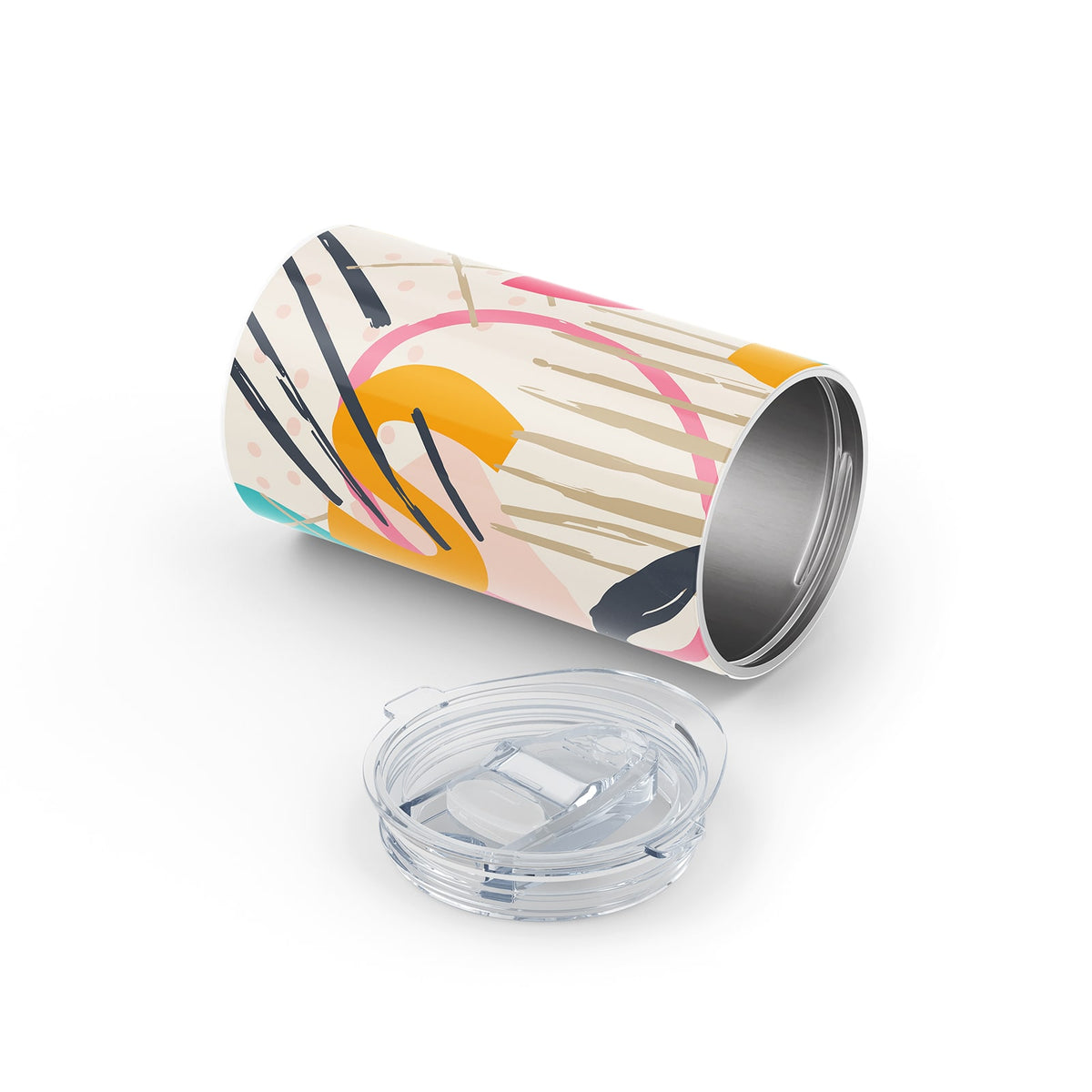 Cream Abstract 340ml Reusable Cup By Hydronair