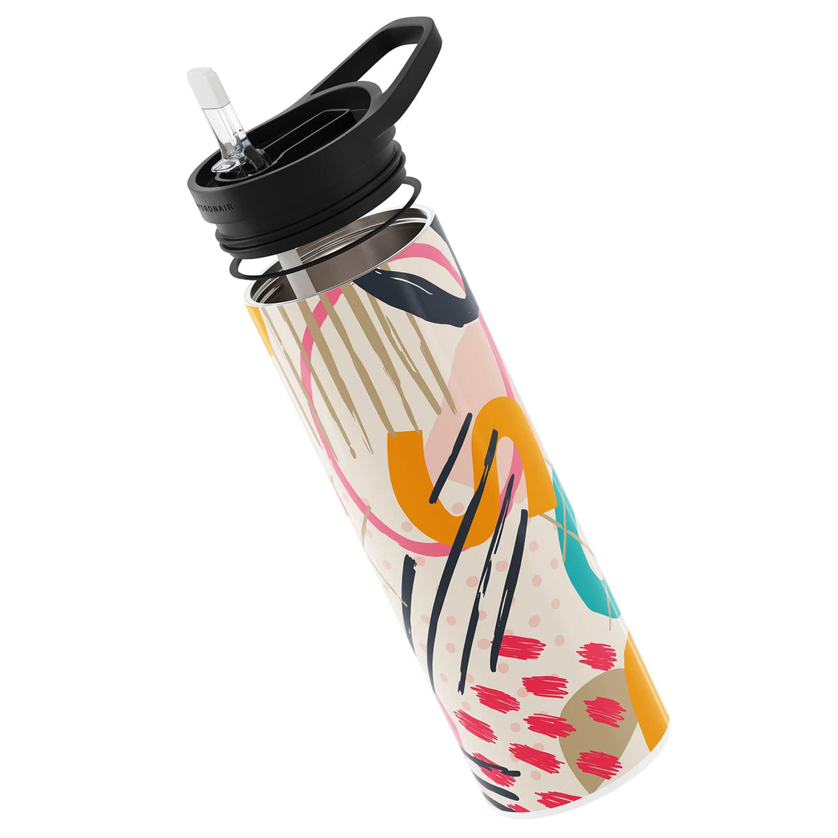 Cream Abstract 560ml Reusable Bottle By Hydronair