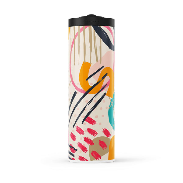 Cream Abstract 560ml Water Bottle By Hydronair