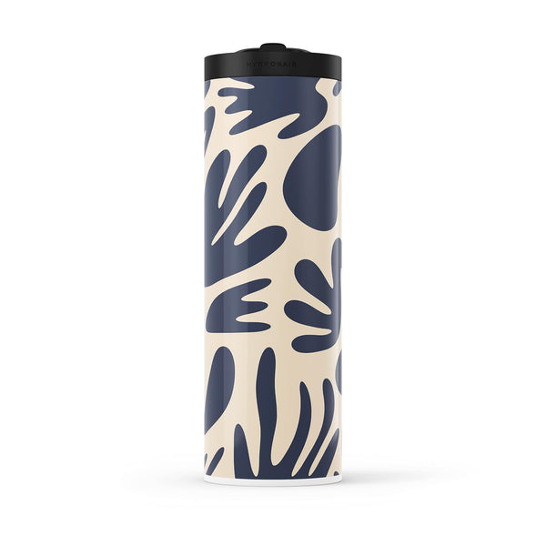 Cream Floral Spring 560ml Water Bottle By Hydronair