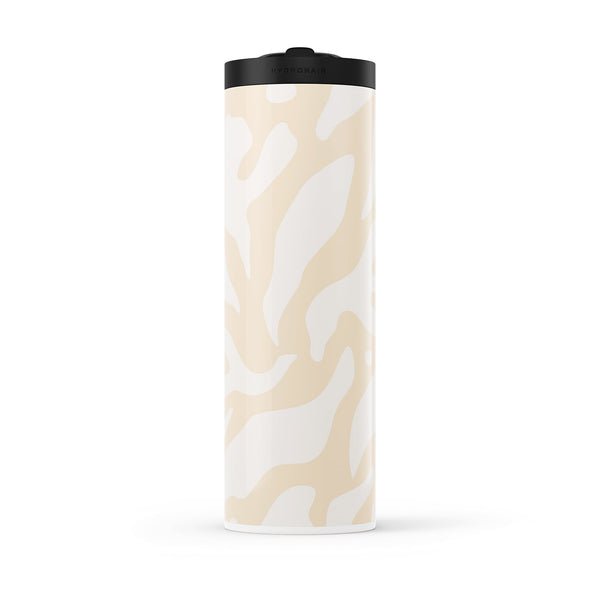 Cream Floral Spring 560ml Water Bottle By Hydronair