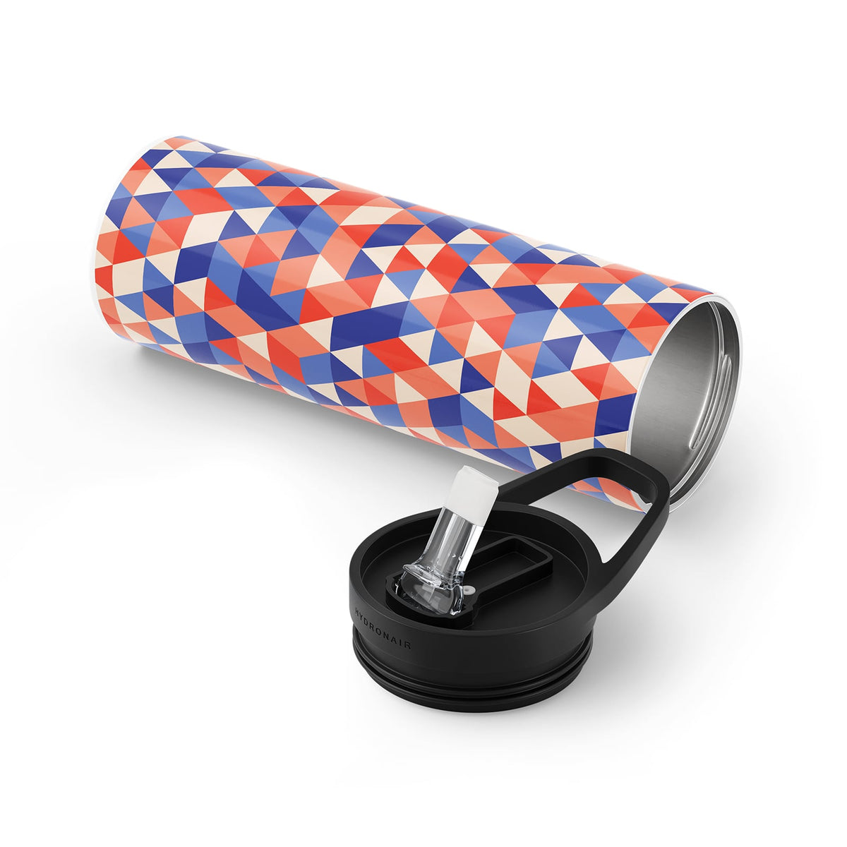 Cream Geometric 560ml Bottle By Hydronair