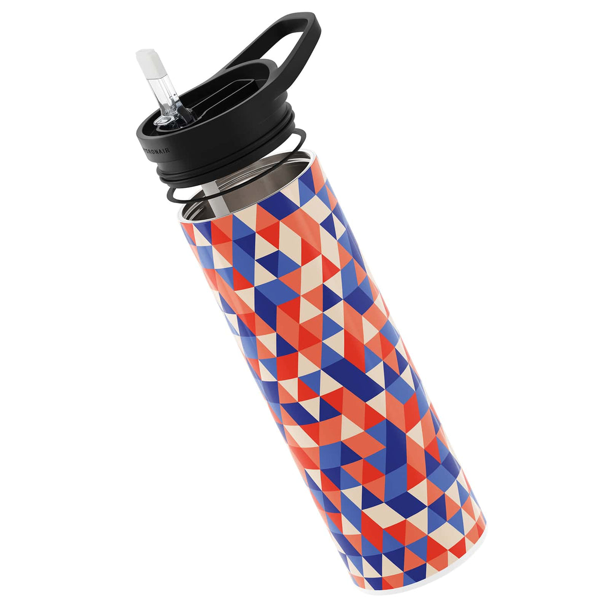 Cream Geometric 560ml Reusable Bottle By Hydronair