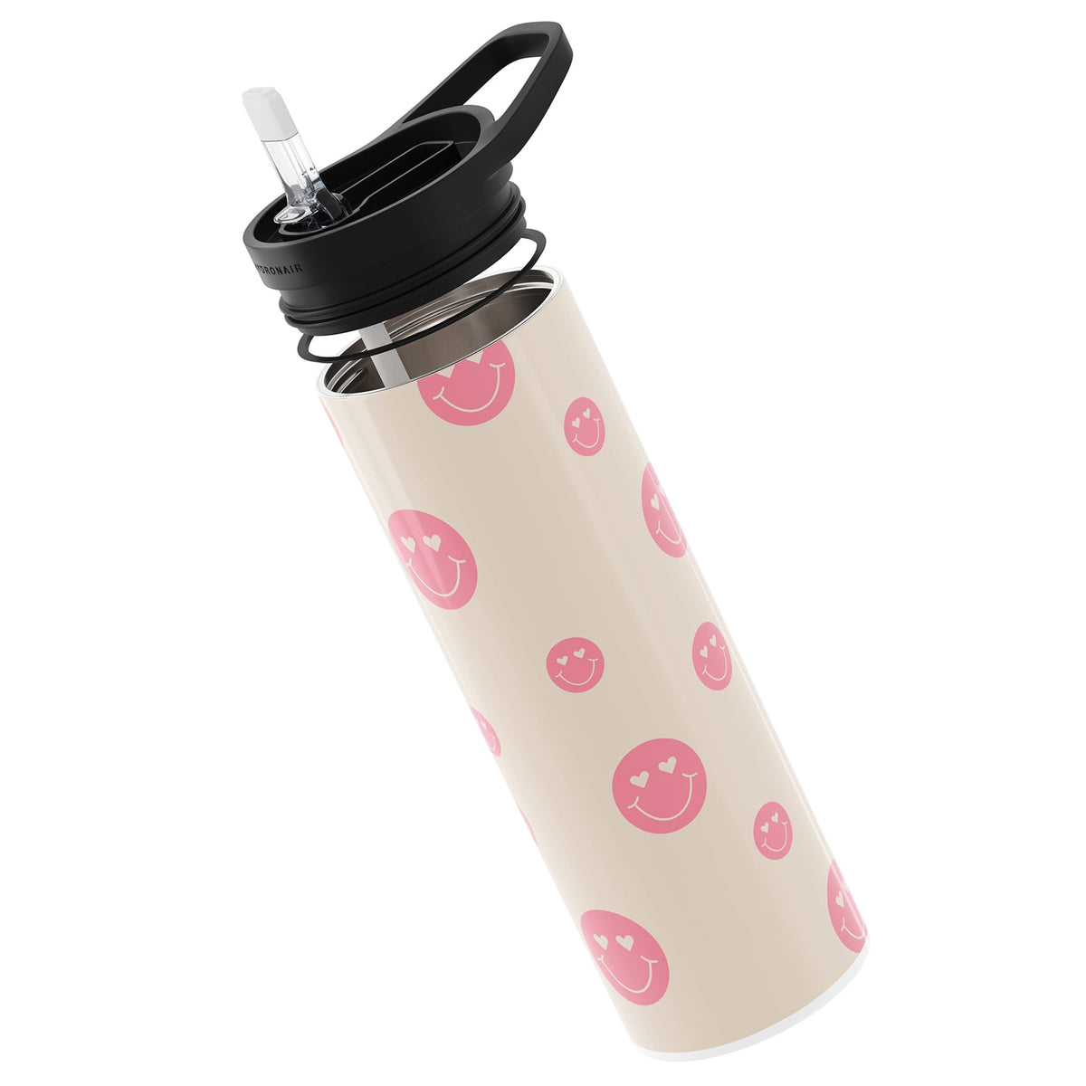 Cream Retro 560ml Reusable Bottle By Hydronair