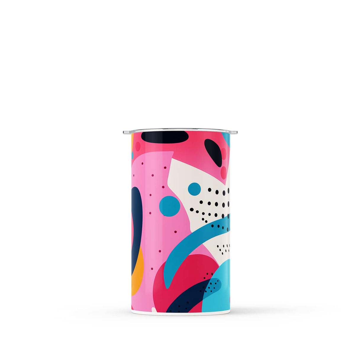 Dark Blue Abstract 340ml Reusable Coffee Cup By Hydronair 