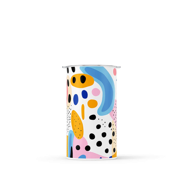 Dark Blue Abstract 340ml Reusable Coffee Cup By Hydronair 