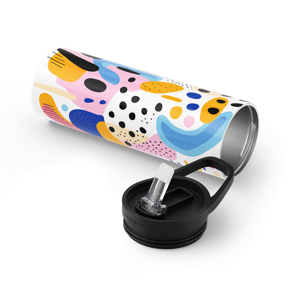 Dark Blue Abstract 560ml Bottle By Hydronair
