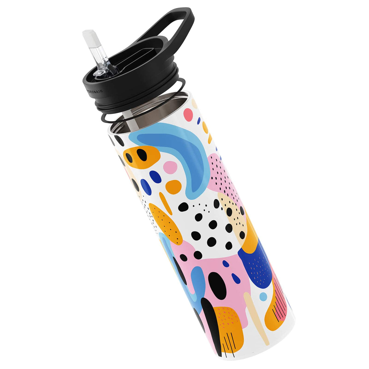 Dark Blue Abstract 560ml Reusable Bottle By Hydronair
