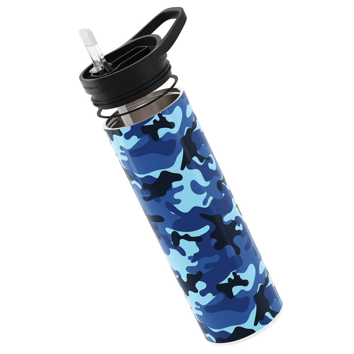 Dark Blue Camouflage 560ml Reusable Bottle By Hydronair